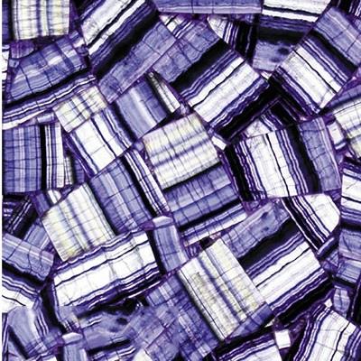 Lilac Purple Fluorspar Semi Precious Stone Wall