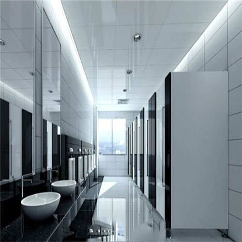White Marmoglass Bathroom Floors Tile
